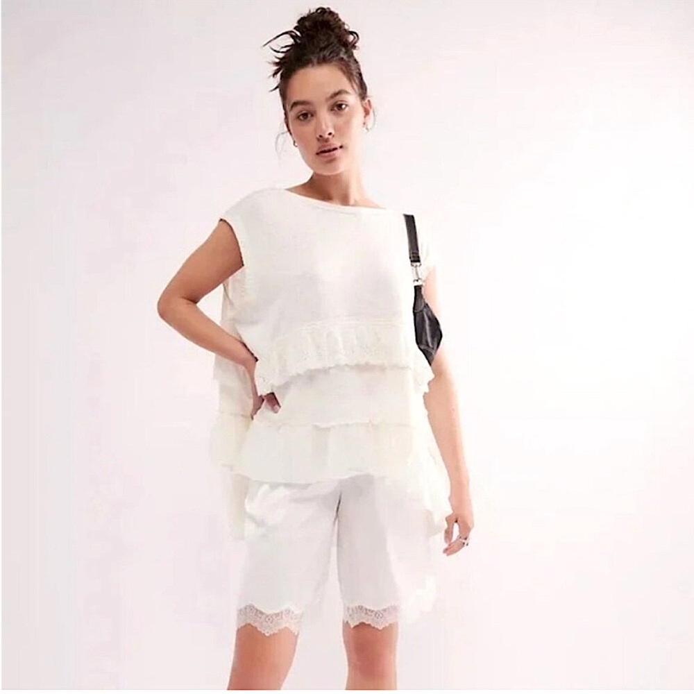 Free People Claire Tee Tunic Top - NWOT